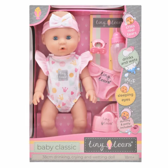 TINY TEARS baby doll Classic, tearing and wetting