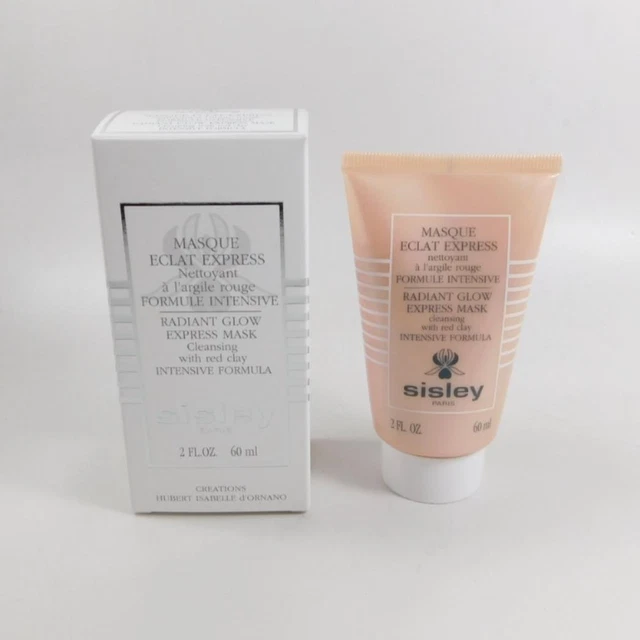 Sisley RADIANT GLOW EXPRESS MÁSCARA Limpieza con Arcilla Roja 2.0 oz / 60 ml *NUEVO*
