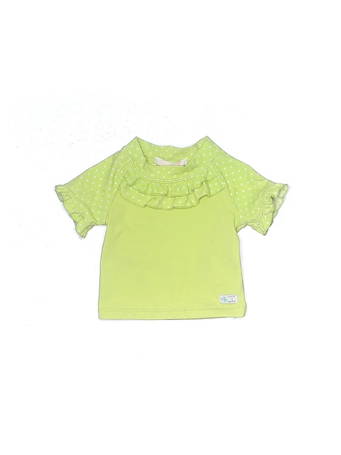 Janie and Jack Girls Green Rash Guard 3-6 Months