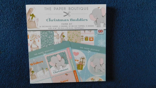 The Paper Boutique 8" X 8" Christmas Buddies Paper Kit