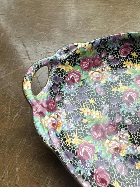 Royal Winton Grimwades Hazel Chintz Oval Serving Dish 2