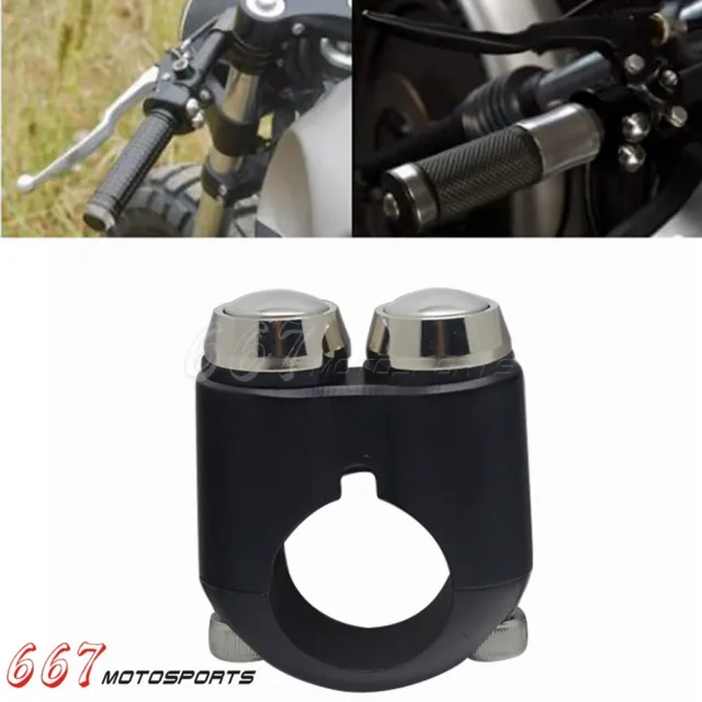 Motorcycle 7/8" Handlebar Light Horn M-Switch For Harley Dyna Sportster Bobber