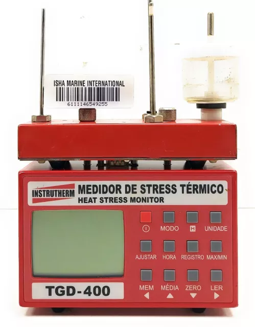 Instrutherm Tgd-400 Thermal Stress Meter Red