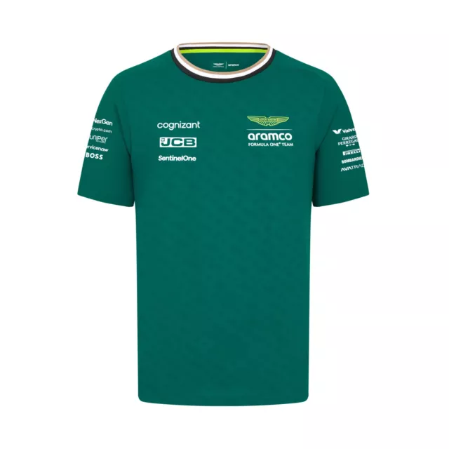 Aston Martin F1 Équipe Officiel Enfants / T-Shirt Vert 2024 Gratuit GB Première