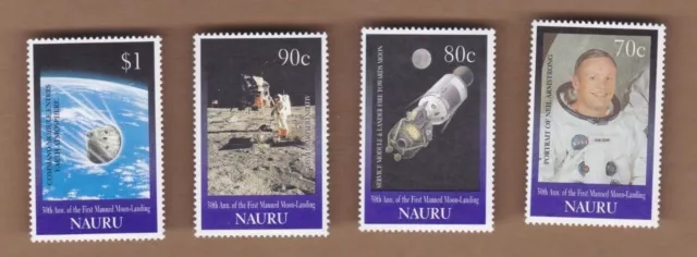 1999 Nauru 30th Anniv. First Manned Moon Landing SG 497/500 MUH Set 4