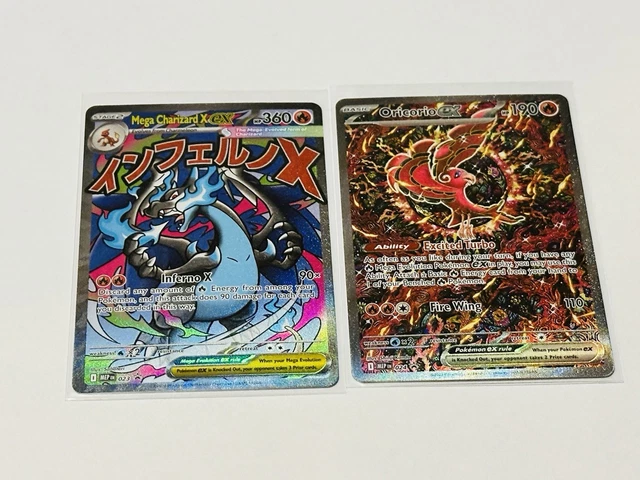 POKEMON TCG MEGA Charizard X ex 23 AND Oric…