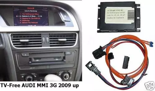 Freisetzung TV DVD ODB2 Audi A4 A5 A6 A8 Q5 Q7 Mmi 3G Von 2009 Und 4G 2015