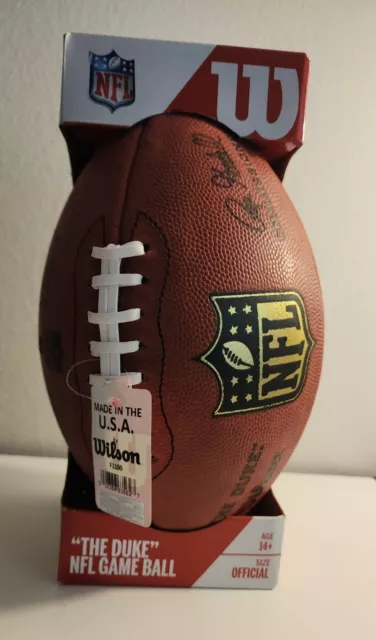 Wilson Official NFL Authentic Game Ball F1100 Football Signed By Willie McGinest