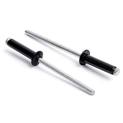 ISPINNER 100pcs 1/8" x 1/2" Aluminum Blind Rivets 3.2 x 12.7mm Pop Rivets Pac...