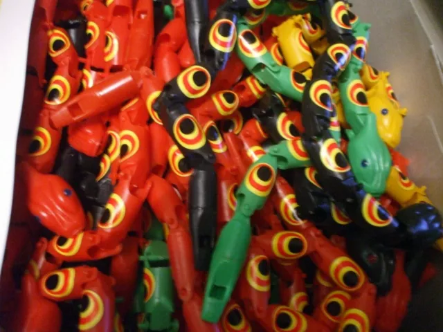 Wholesale Job lot of 50 Jointed Snakes with Whistle ; Party bag / goody bag toy