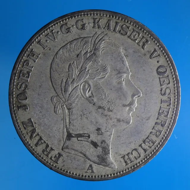 AUSTRIA FRANZ JOSEPH TALLERO 1857 A SILVER COIN ARGENTO qFDC