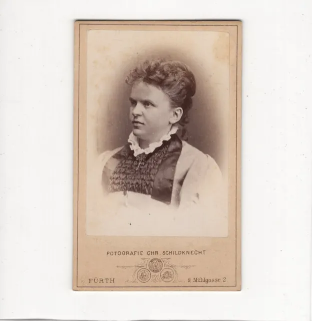 CDV Foto Damenportrait - Fürth um 1880