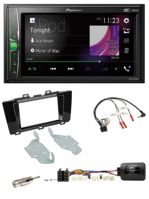 Pioneer 2DIN Lenkrad DAB USB Bluetooth Autoradio für Subaru Outback ab 2015