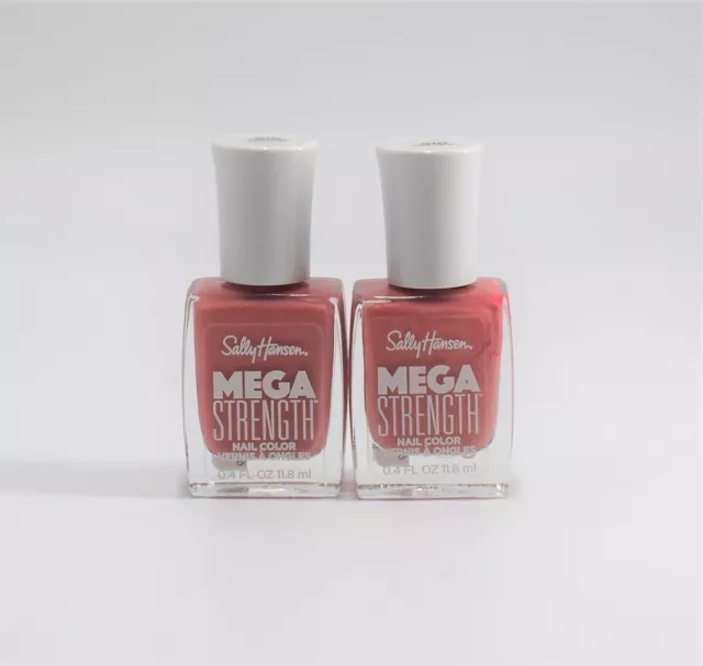 2x Sally Hansen Mega Strength Her-One #010, 0.4 oz Each