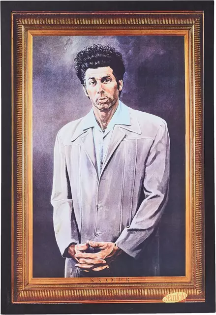 Work Framed Cosmo Kramer Portrait-Seinfeld TV Show 36X24 Art Print Poster Wall D
