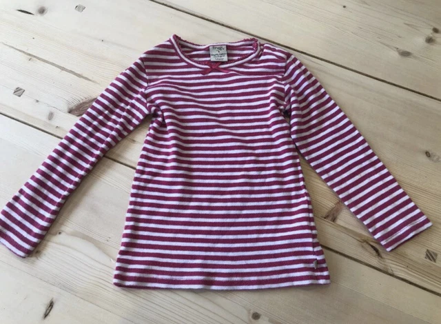 girls frugi striped top age 3-4 years