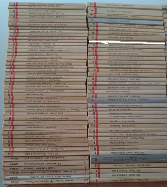 Lotto 201 Libri Urania Mondadori dal 1964 al 2001 anche singoli o in blocchi