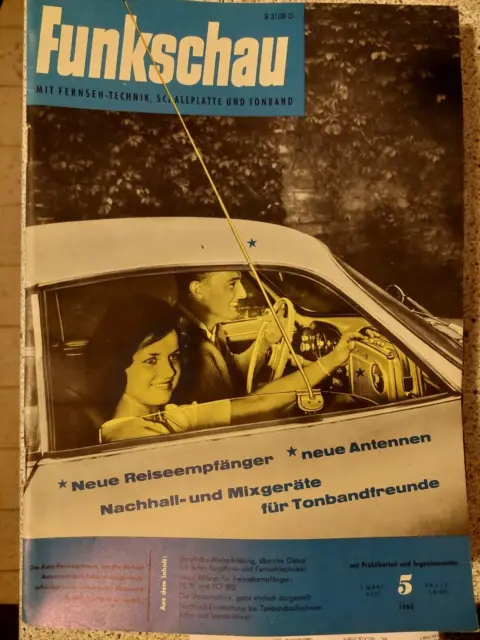 Funkschau, orig.  Magazin  1.März.  1962  Heft 5.