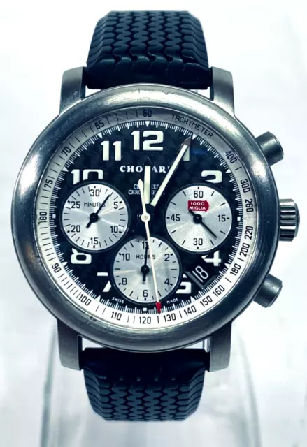 Chopard Millie Miglia 8407 Titanium Carbon Fiber Chronograph Automatic Watch