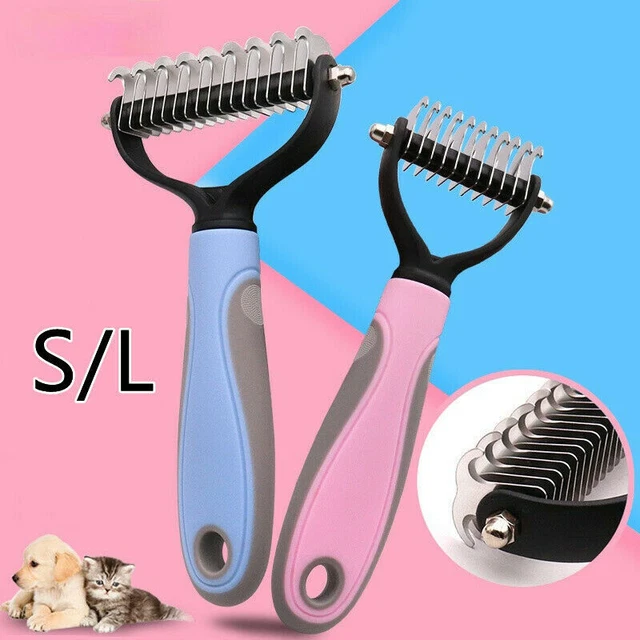 Pet Dog Cat Grooming Comb Brush Undercoat Rake Dematting Deshedding Trimmer Tool