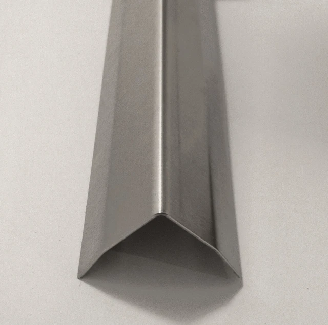 1x1x48 Stainless Steel Corner Guards, w/ Hug Edges, 90 Degree Angles,  (5 Pack)