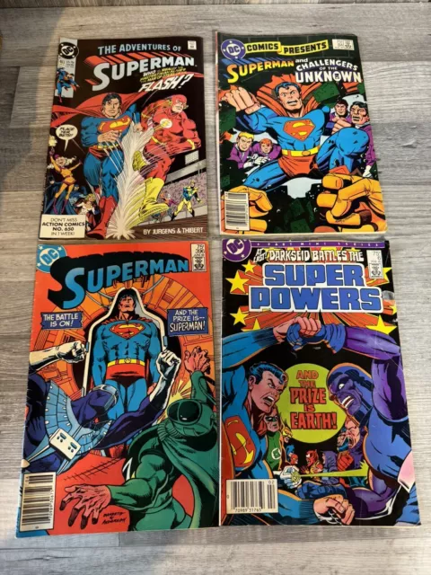 Lot Of 4 DC COMICS  Flash,  Superman, And Multiple Villains