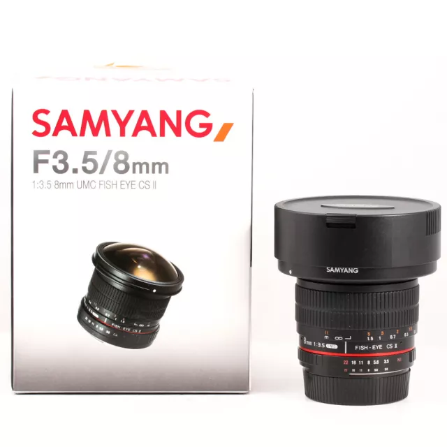 Samyang 8mm f/3.5 Aspherical UMC Fisheye CS II per Nikon F