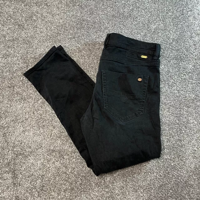 Diesel Tepphar Slim Carrot Jeans W 33 L 30 (27) Stretch Black Button Fly *Read*