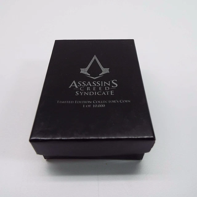 thumbnail image 2 of Assassin's Creed Syndicate One Shilling Pendant Medallion – Vintage Bronze, Rare 2 of 5