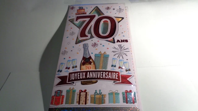 Livre D'Or 70 Ans - Cadeau Anniversaire Pour Homme Ou Femme - Album Félicitations Et Photos Invités