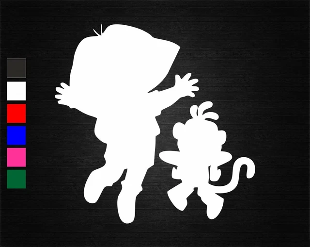 DORA EXPLORER AND Boots Vinyl Decal Sticker Car/Van/Wall/Door/Laptop ...