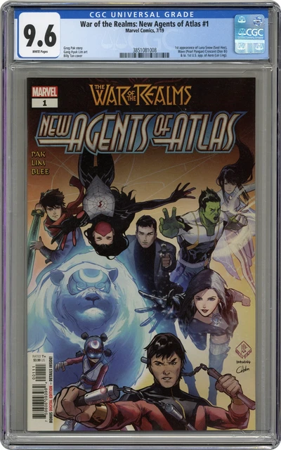 War of the Realms New Agents of Atlas 1A Tan CGC 9.6 2019 3851081008