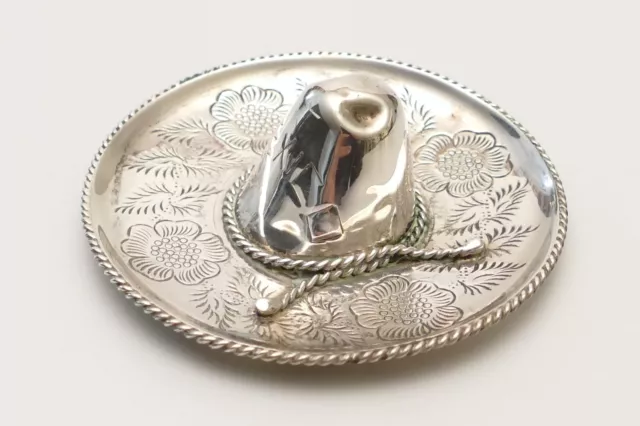 Sombrero Silber 925 Hut Mexico silver Deko Objekt Ring Abschlage Schale Vintage