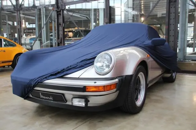 Vollgarage Car-Cover blau mit Spiegeltaschen für Porsche 911 Coupe & Cabrio