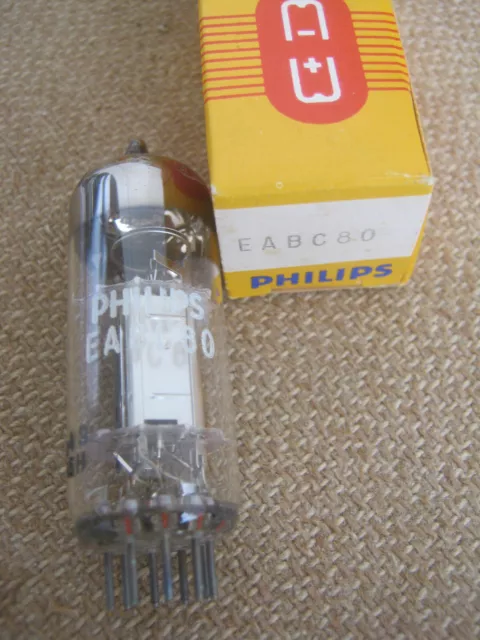 EABC80  Röhre  PHILIPS /  VALVO  / SIEMENS /  LORENZ - NEU  /  NOS - EABC 80