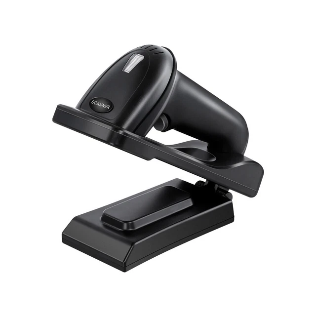 2D WIRELESS BARCODE Scanner Mini 1D QR Code Bar Code PC Reader Screen ...