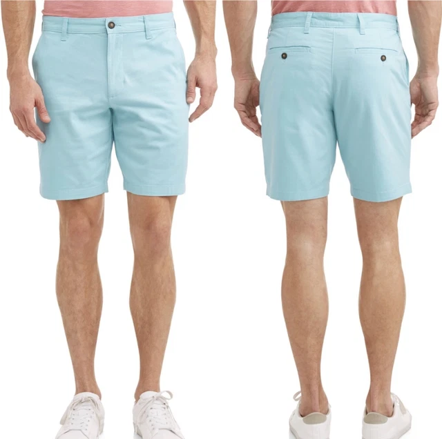 George men's sales flat front shorts