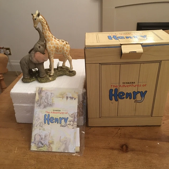 TUSKERS adventures of Henry “Henry & embaba the giraffe” boxed vgc