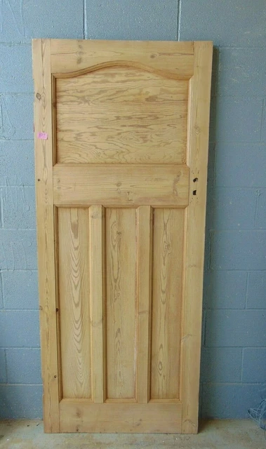Reclaimed 34" x 81" 1930's 4 Panel Pine Door Wooden Internal  677
