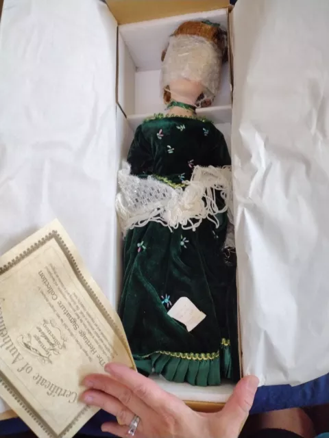Heritage Signature Collection Heather Holiday Porcelain Doll #80026