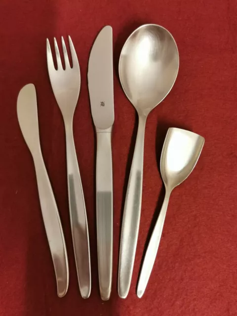 Wmf Stockholm Cromargan Menübesteck 3 Teilig plus Zuckerlöffel und Buttermesser