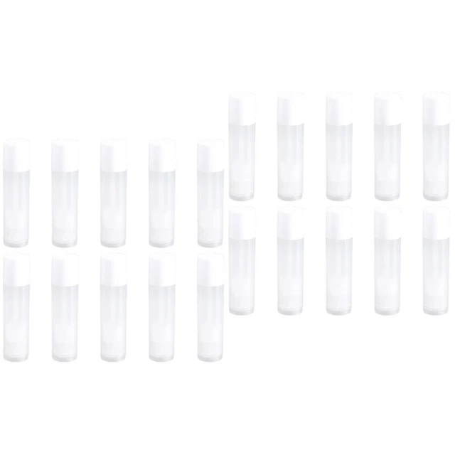 100 pz tubo balsamo per labbra tubo cera bocca tubo rossetto con tappi (trasparente