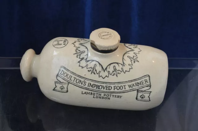 Doultons Improved Foot Warmer Lambeth Pottery London, C8