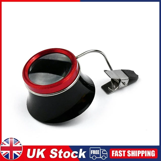 Watchmakers 10x Clip-On Eyeglass Watch Jewelry Repairing Clear Magnifier Glass