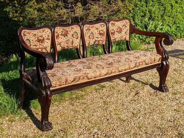 Quality Irish Mahogany Settle Sofa