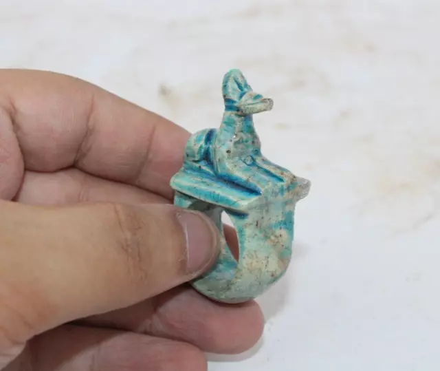 RARE ANCIENT EGYPTIAN ANTIQUE ANUBIS Pharaonic Egyptian Ring  -Egypt History