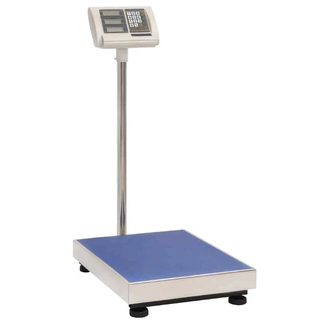 Bilancia Digitale 300 kg con Batteria Ricaricabile Piattaforma Peso vidaXL