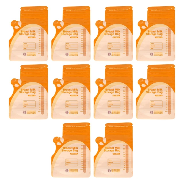 Bolsa de leche materna bolsa de almacenamiento de leche 10 piezas marca a escala para lactancia materna para madre