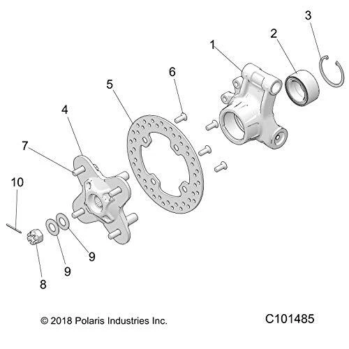 Polaris 5142695 CARRIER-BEARING MACH LH