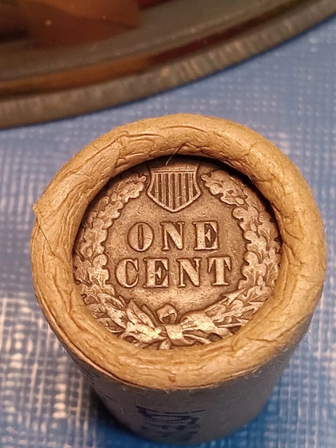 Indian Head/Wheat Back Penny Shotgun Half Roll Prior to 1929-Lot # 847